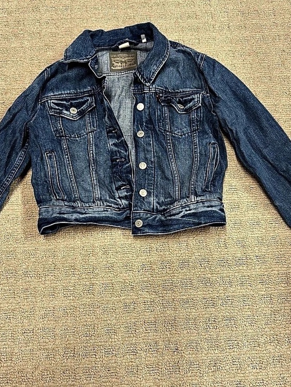 Levi's Ex-Boyfriend Trucker Jacket Women's Blue Denim